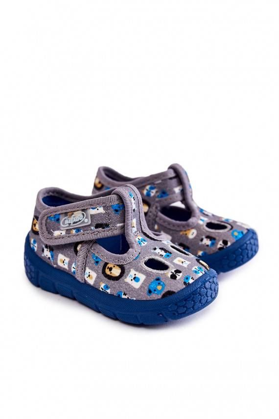 apavi čības Befado Zwierzątka 533P020 Pelēkas krāsas