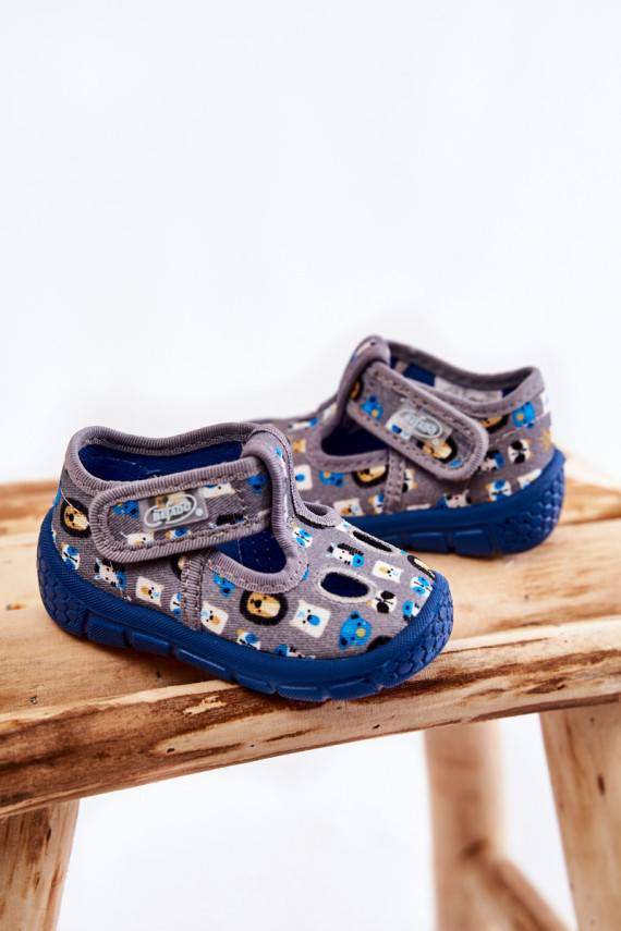 apavi čības Befado Zwierzątka 533P020 Pelēkas krāsas