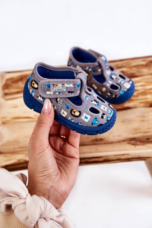 apavi čības Befado Zwierzątka 533P020 Pelēkas krāsas