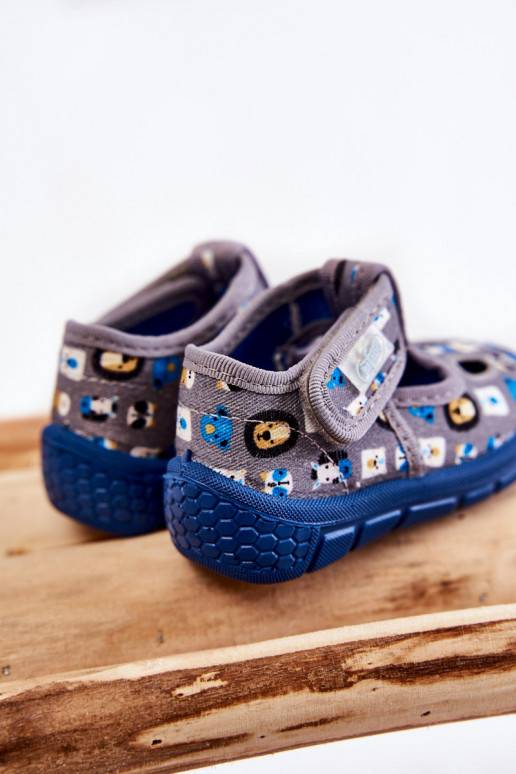 apavi čības Befado Zwierzątka 533P020 Pelēkas krāsas