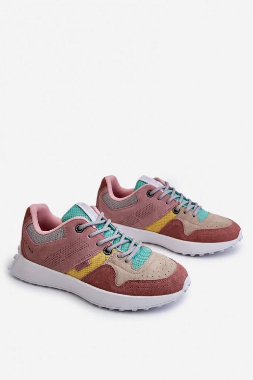   Sneakers modeļa apavi Big Star LL274422 rozā krāsa-smilšu krāsas