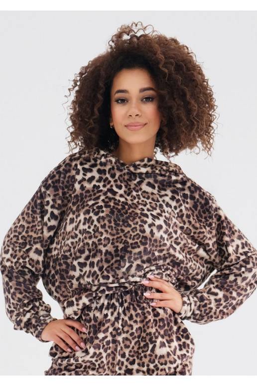 Zuno - Leoparda apdrukas džemperis