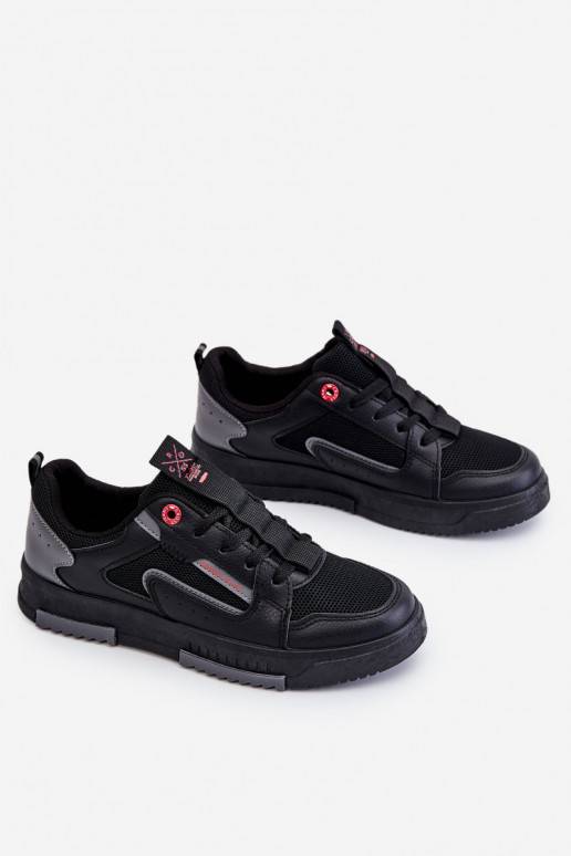  Sneakers modeļa apavi Cross Jeans LL2R4012C melnas krāsas