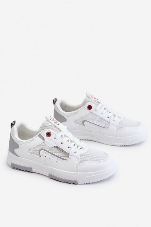  Sneakers modeļa apavi Cross Jeans LL2R4011C baltas krāsas