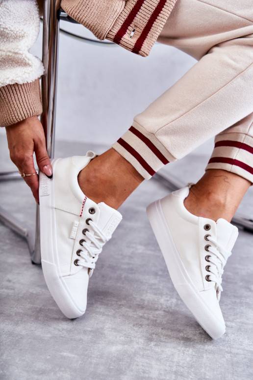 Niskie   Auduma brīvā laika apavi Big Star KK274003 baltas krāsas