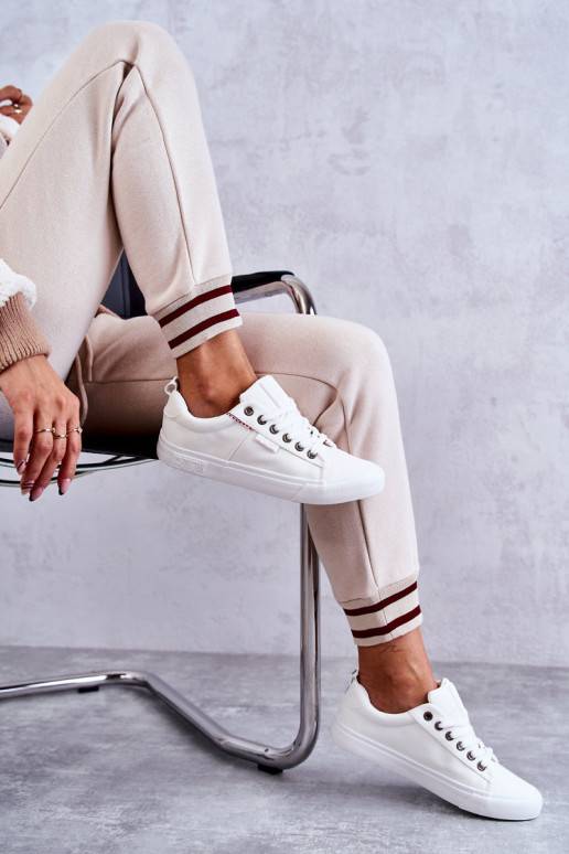 Niskie   Auduma brīvā laika apavi Big Star KK274003 baltas krāsas