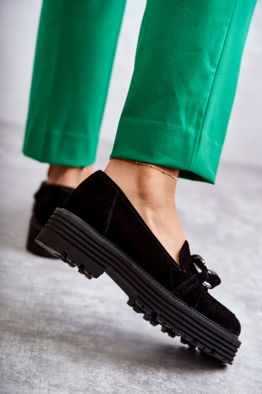   apavi zamšādas Laura Messi 2523 melnas krāsas