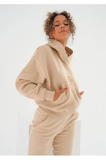 Beige velvet džemperis 2