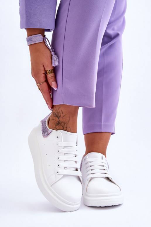   sporta apavi  Wzorem Baltas-violetās krāsas Delight
