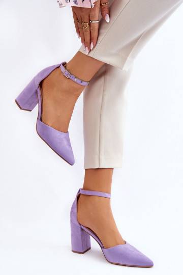 Kurpes ar papēdi violetās krāsas Lexie 2