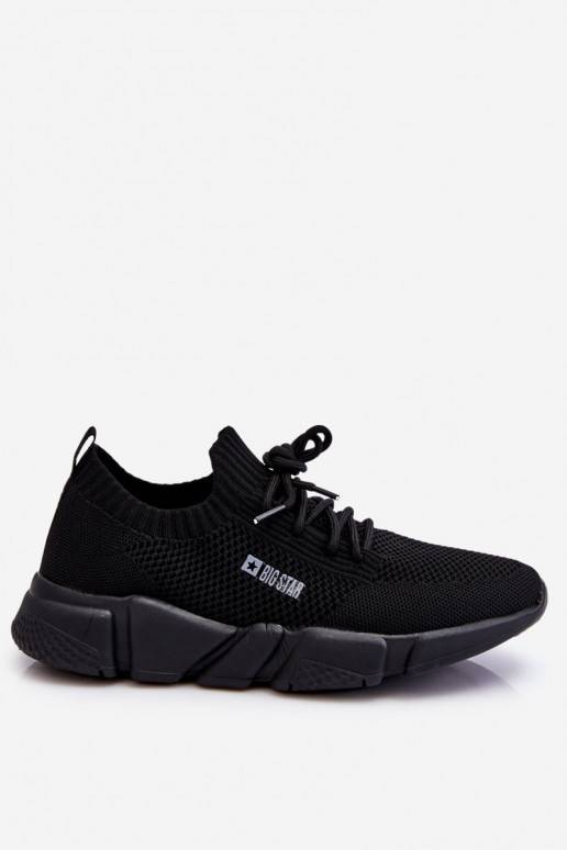   Viegli Sneakers modeļa apavi Memory Foam System Big Star JJ274269 melnas krāsas