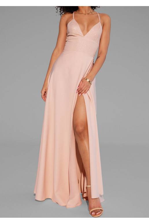 Selena -Spīdīga pliks maxi kleita