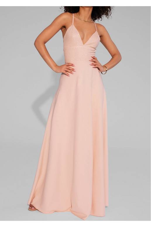 Selena -Spīdīga pliks maxi kleita