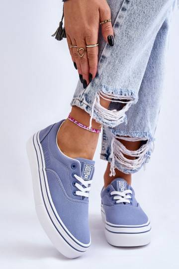 Sporta apavi ar platformu Big Star LL274231 Zilas krāsas