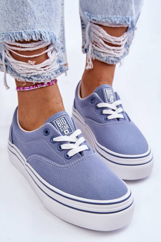   Sporta apavi ar platformu Big Star LL274231 Zilas krāsas