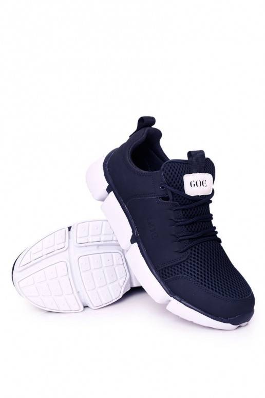 vīriešiem Sportiska stila apavi Sneakers modeļa apavi GOE HH1N4031 tumši zilas krāsas