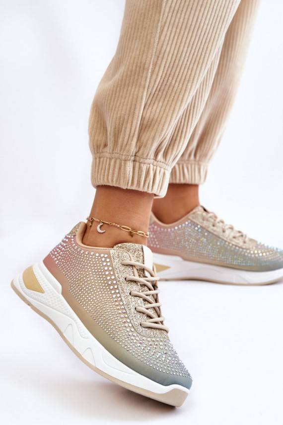   Sneakers modeļa apavi ar mirdzošiem spīdumiņiem Dažādu krāsu Raiden