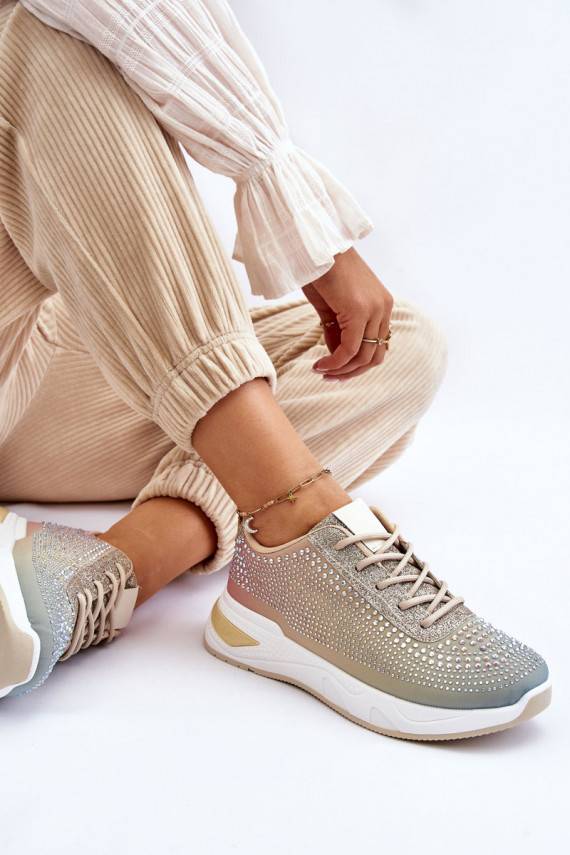   Sneakers modeļa apavi ar mirdzošiem spīdumiņiem Dažādu krāsu Raiden