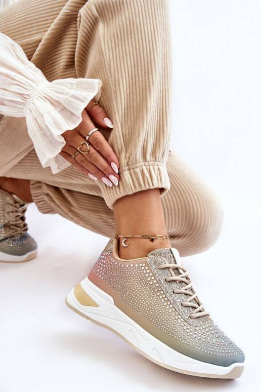 Sneakers modeļa apavi ar mirdzošiem spīdumiņiem Dažādu krāsu Raiden   Sneakers modeļa apavi ar mirdzošiem spīdumiņiem Dažādu krāsu Raiden