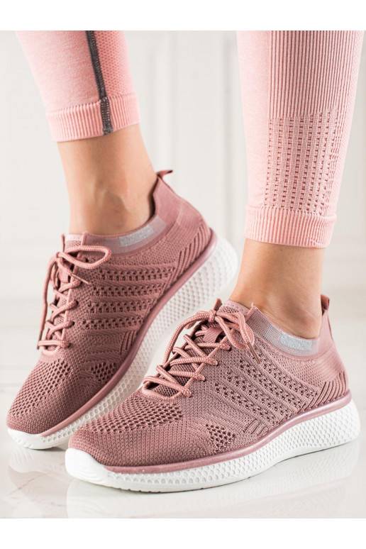 šņorējami  sieviešu apavi   Shelovet rozā krāsa