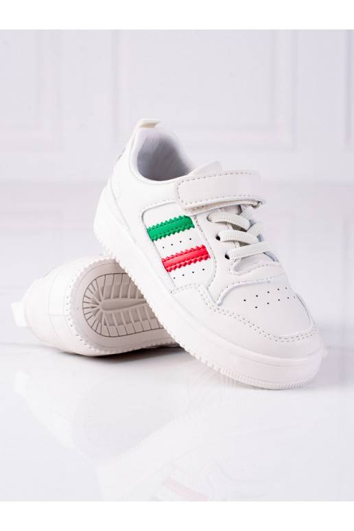 Sneakers modeļa apavi dziecięce Shelovet balta krāsa 