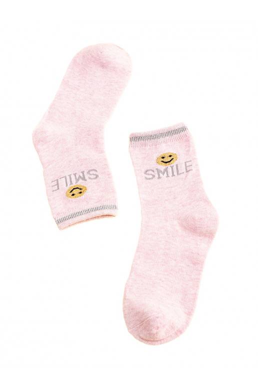 Skarpetki dziecięce Shelovet rozā krāsa Smile