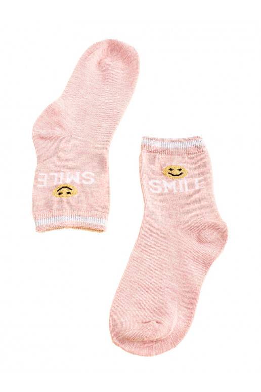 Skarpetki dziecięce Shelovet rozā krāsa Smile