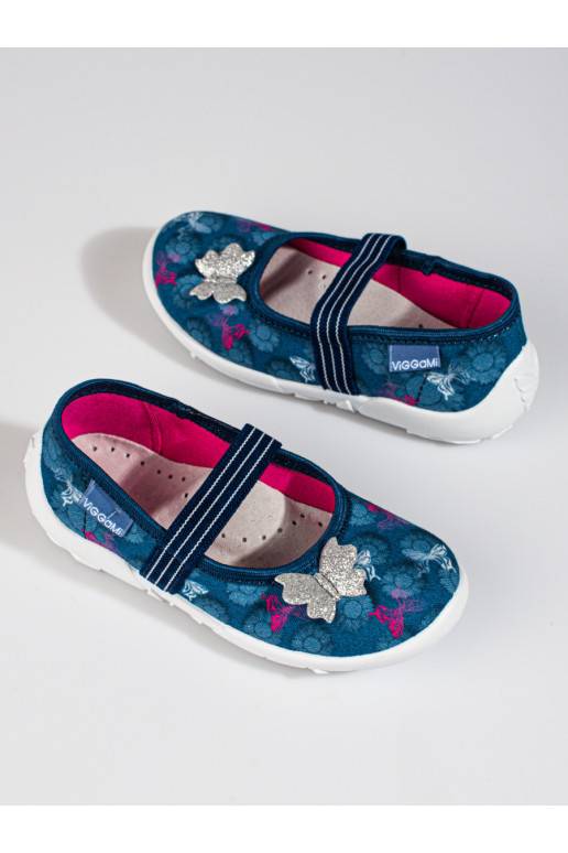 Zilas krāsas pantofle dla dziewczynki Viggami Jenny