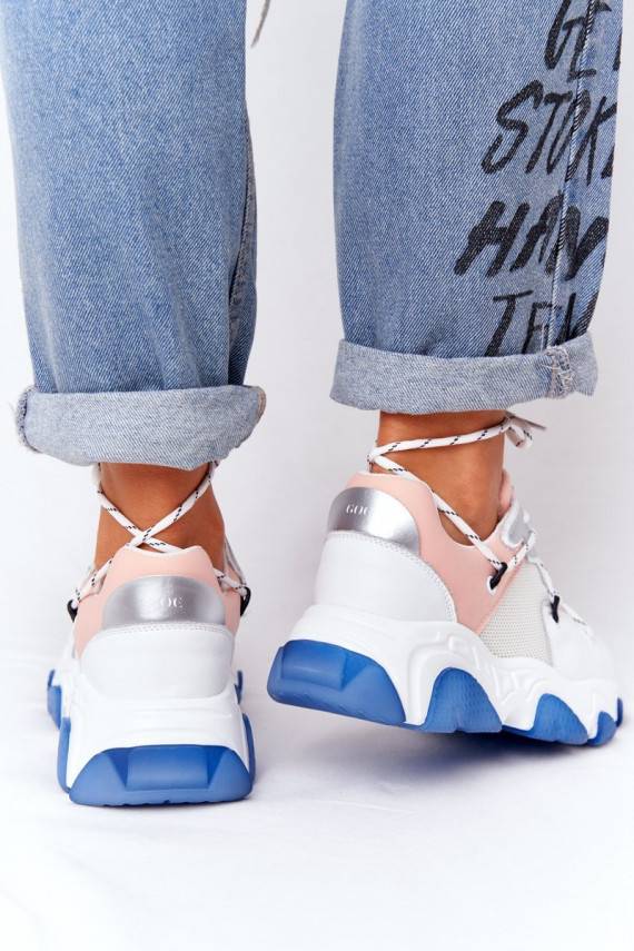 Sportiska stila apavi  GOE HH2N4034 Baltas-Rozā krāsas