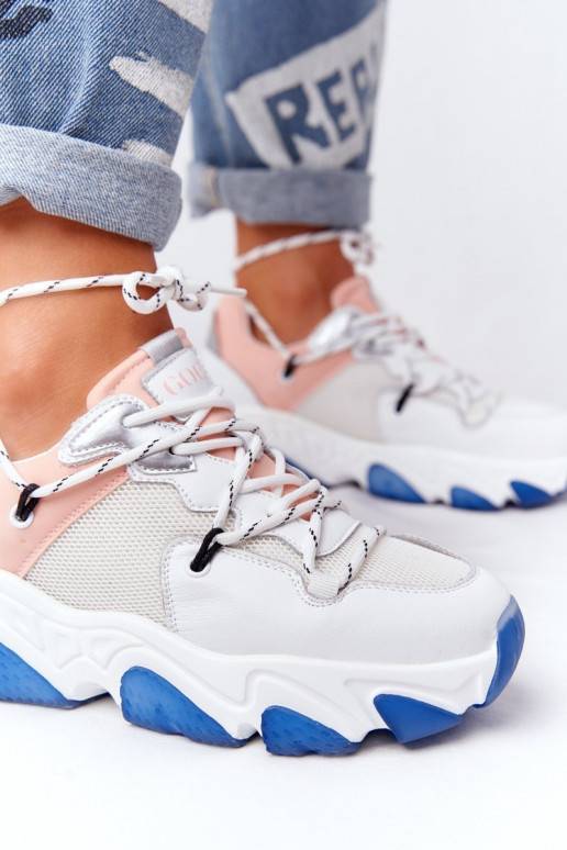 Sportiska stila apavi  GOE HH2N4034 Baltas-Rozā krāsas