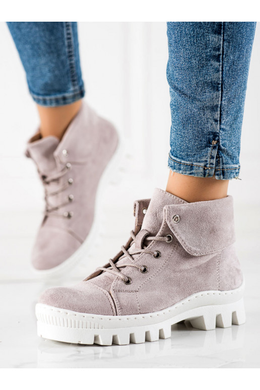 Violetās krāsas puszābaki S.BARSKI 