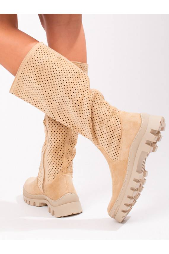 zamšādas  garie zābaki Potocki