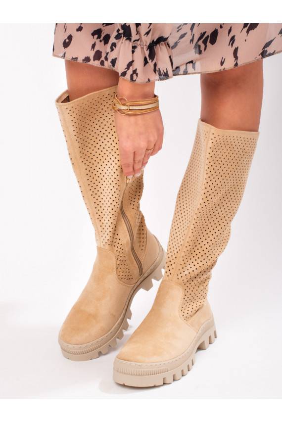 zamšādas  garie zābaki Potocki