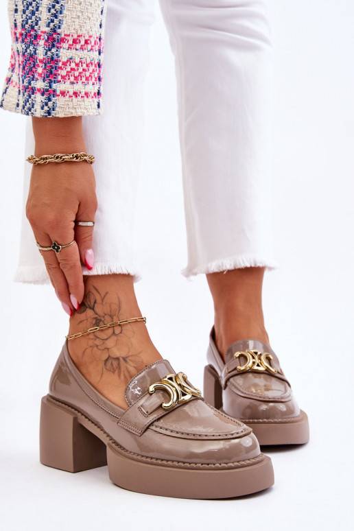 Stilīgasrnas apavi Kurpes  smilšu krāsas Imani