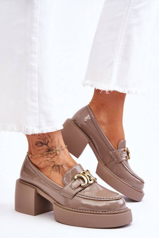 Stilīgasrnas apavi Kurpes  smilšu krāsas Imani