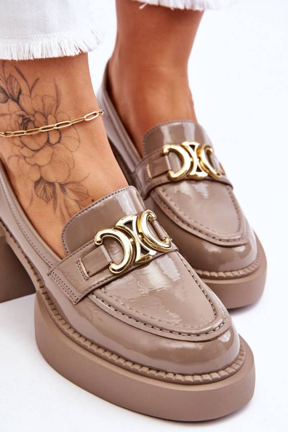 Stilīgasrnas apavi Kurpes  smilšu krāsas Imani