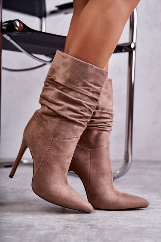   Marszczone Sieviešu puszābaki garie zābaki brūnas krāsas Laguna