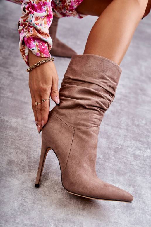   Marszczone Sieviešu puszābaki garie zābaki brūnas krāsas Laguna