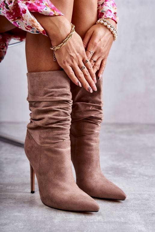   Marszczone Sieviešu puszābaki garie zābaki brūnas krāsas Laguna