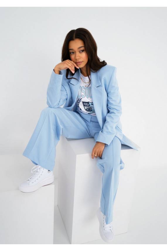 Ellis - kokvilnas bikses  zila krāsa