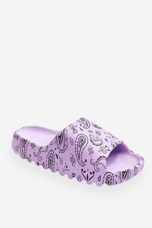 Stilīgasrnas   Čības ar platformu violetās krāsas Lorette