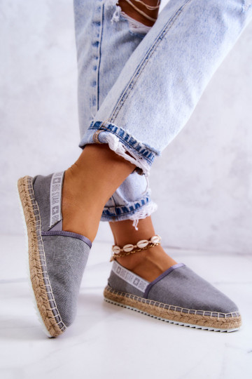 Auduma espadrilles  Big Star JJ274876 Pelēkas krāsas 2