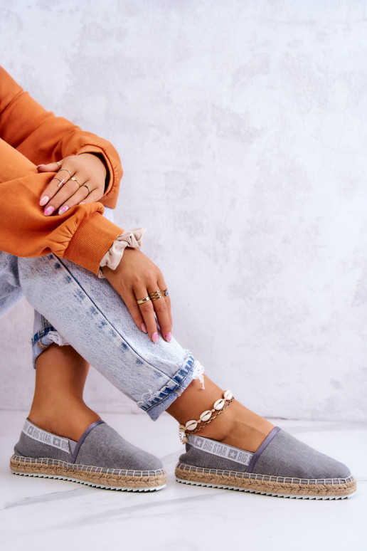Auduma espadrilles  Big Star JJ274876 Pelēkas krāsas